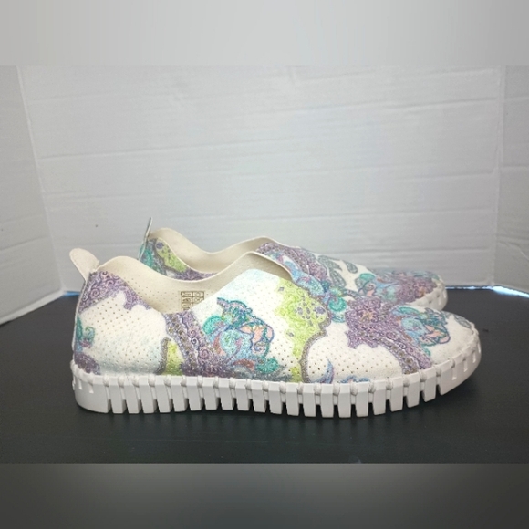 Ilse Jacobsen Shoes - Ilse Jacobsen Tulip Sneakers 40 Womens US 9 White Sugar Paisley Purple Preppy